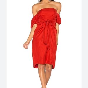 LPA | Red Off Shoulder Mini Dress